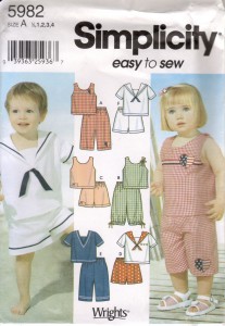 Simplicity 5982 sailor outfit